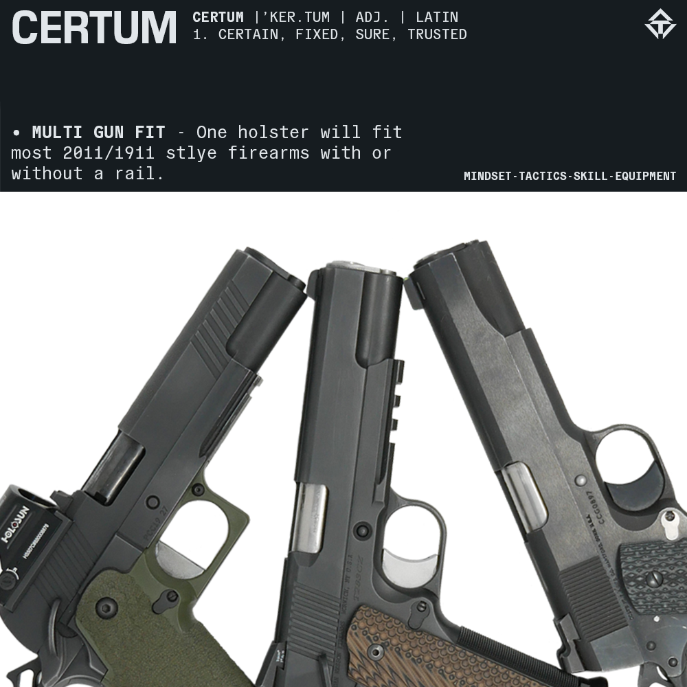 CERTUM3 IWB/AIWB Holster for 2011/1911 Color Run