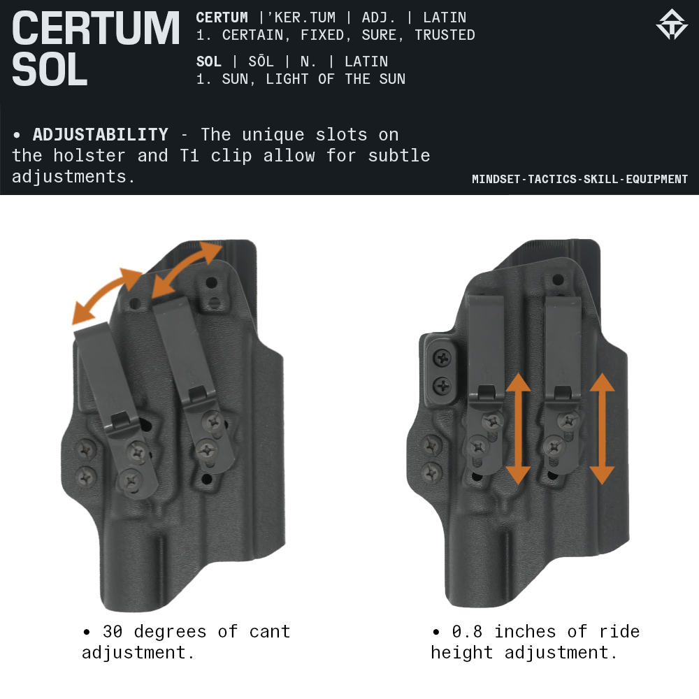 CERTUM SOL IWB/AIWB Holster for GLOCK Color Run