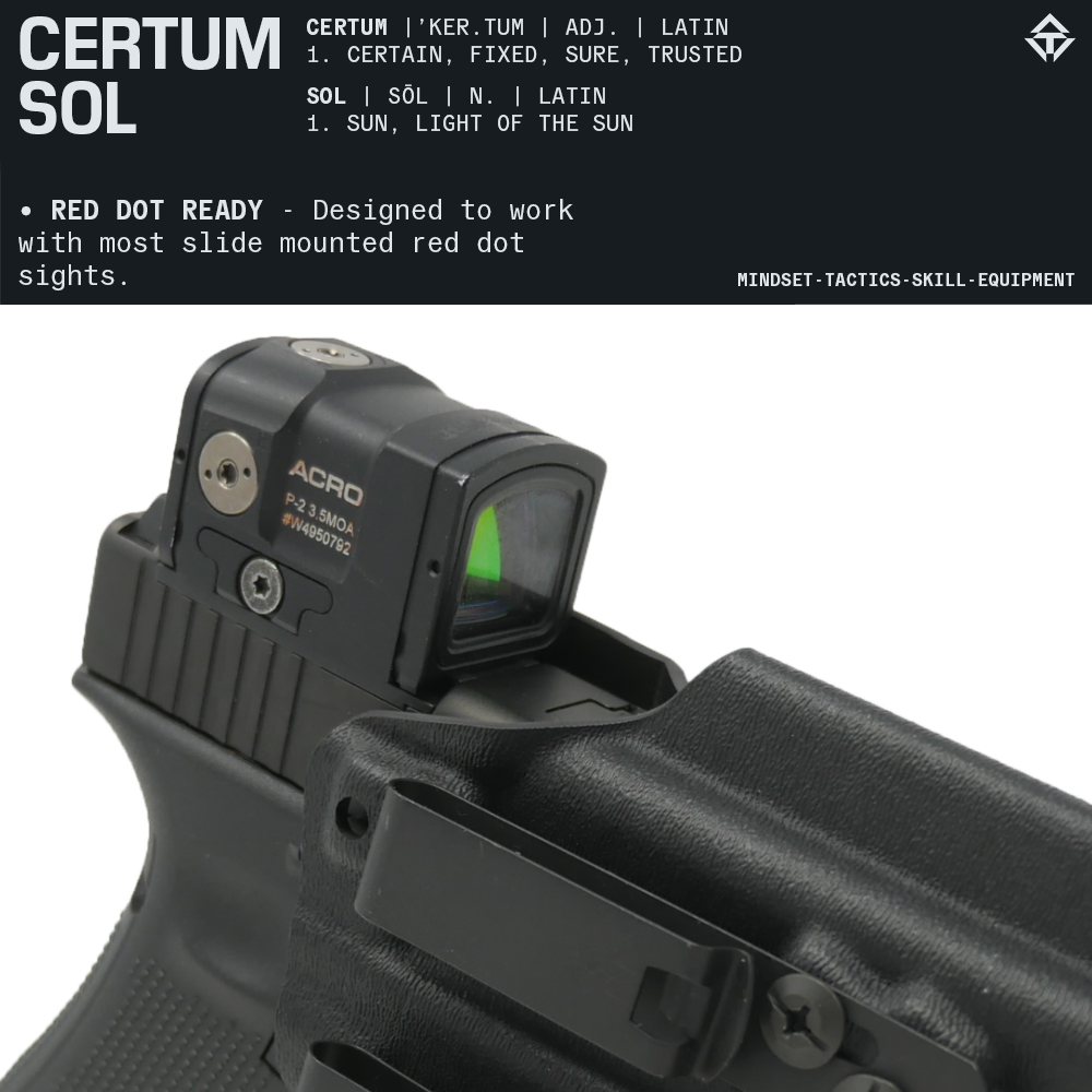 CERTUM SOL IWB/AIWB Holster for GLOCK