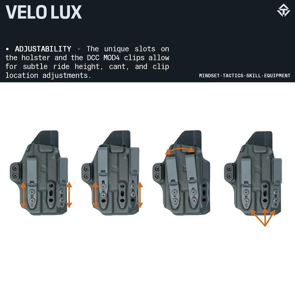 VELO LUX AIWB Holster for GLOCK Color Run