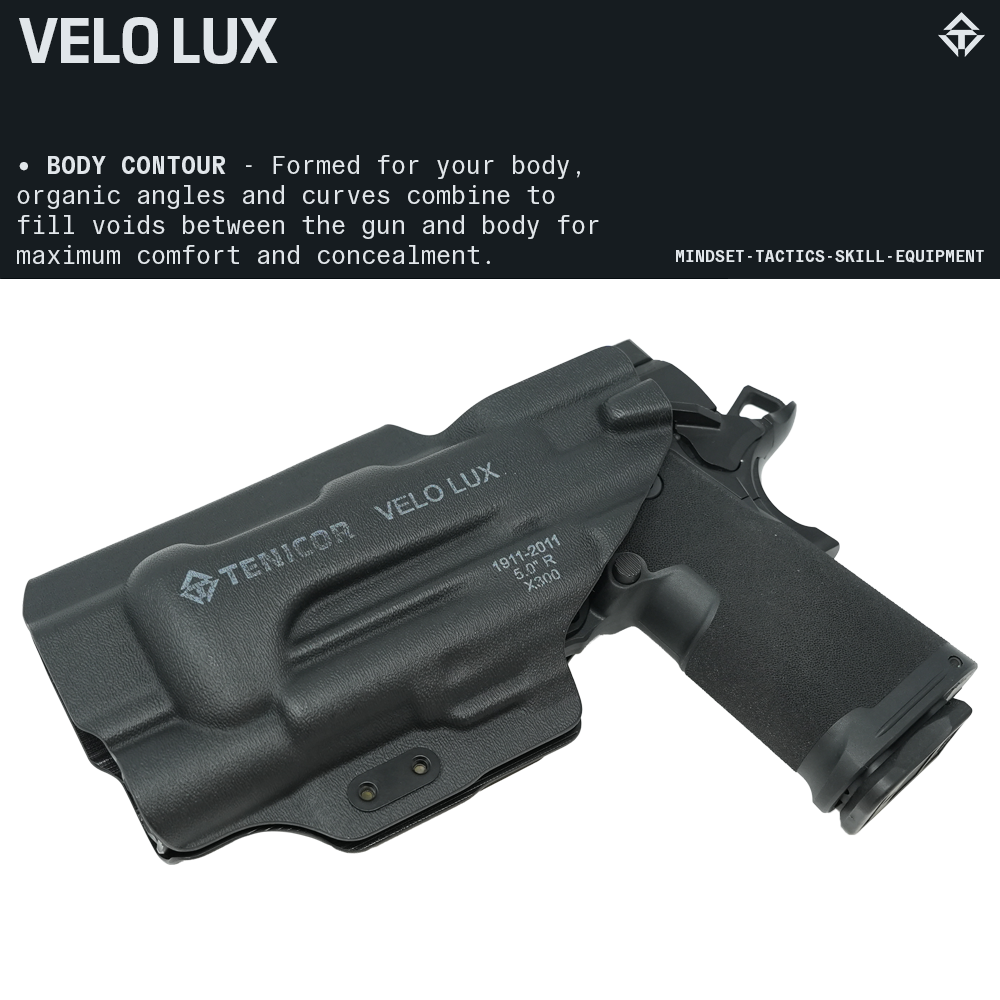 VELO LUX AIWB Holster for 2011/1911 Color Run
